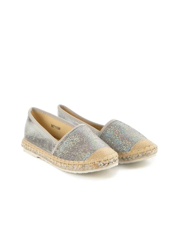 Bliss ezüst gyerek espadrile
