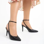 Vaness fekete női szandál