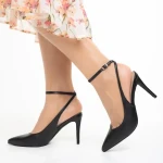 Vaness fekete női szandál