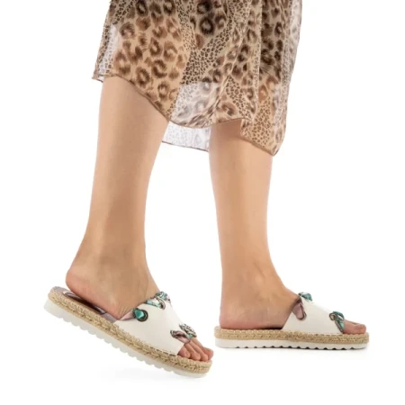 Hanina fehér női papucs