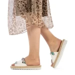 Hanina fehér női papucs