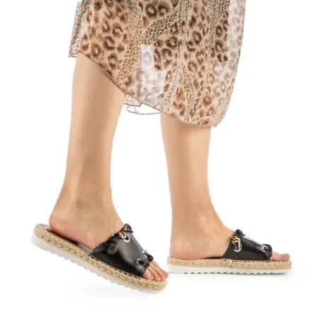 Hanina fekete női papucs