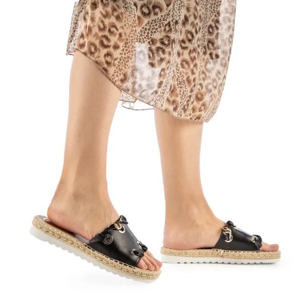 Hanina fekete női papucs