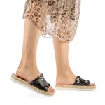 Hanina fekete női papucs