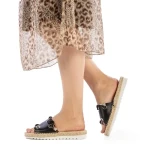 Hanina fekete női papucs