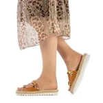 Hanina camel női papucs