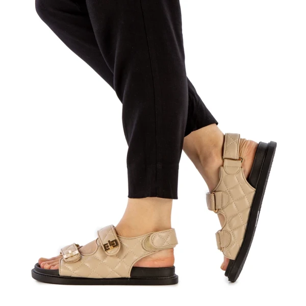 Minda bézs női szandál