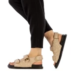 Minda bézs női szandál