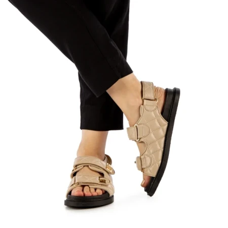 Minda bézs női szandál