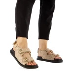 Minda bézs női szandál