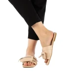 Hazany bézs női papucs