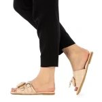 Hazany bézs női papucs