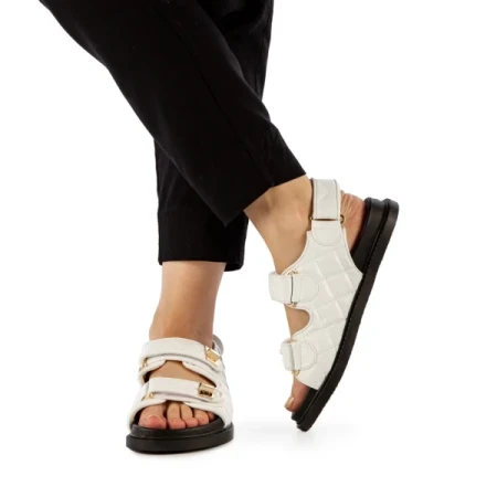 Minda fehér női szandál