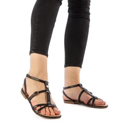 Katya fekete női szandál