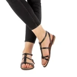 Katya fekete női szandál