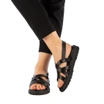 Osha fekete női szandál