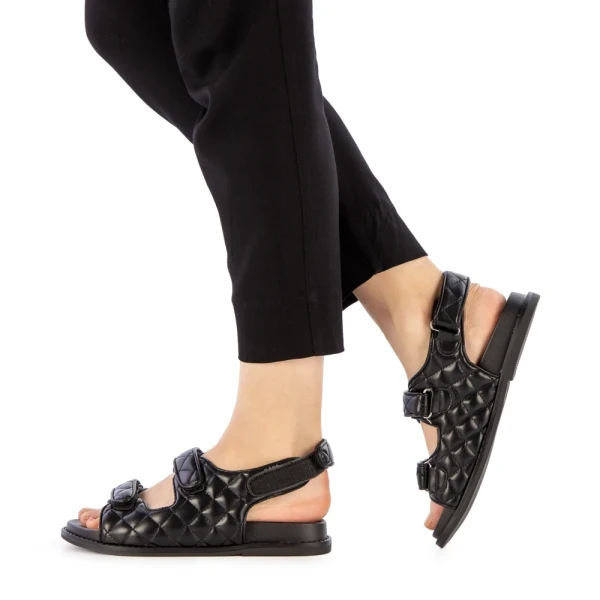 Alfa fekete női szandál