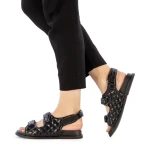 Alfa fekete női szandál