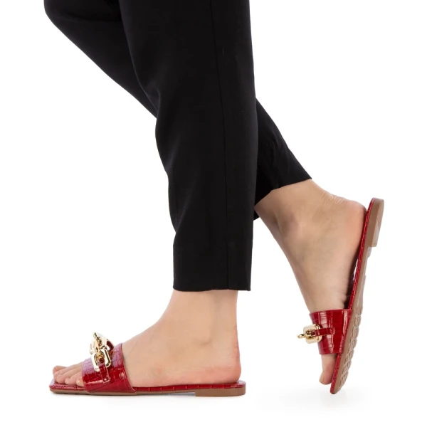 Samyna piros női papucs