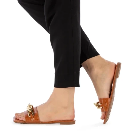 Samyna camel női papucs