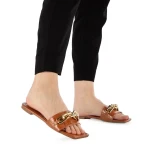 Samyna camel női papucs