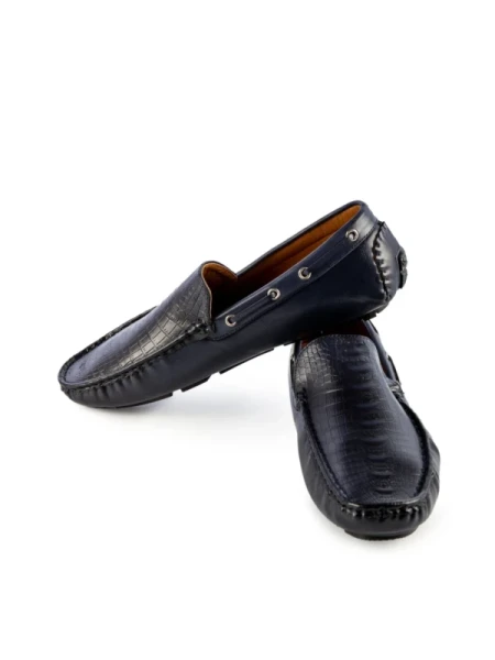 Down kék férfi mokaszin