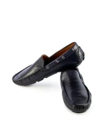 Down kék férfi mokaszin