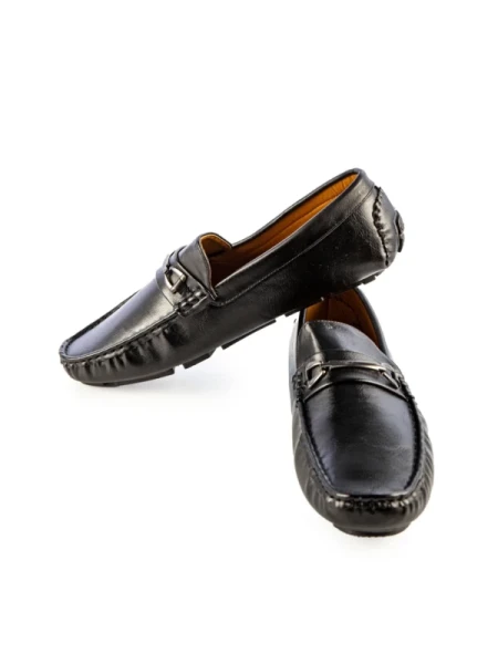 Vonic fekete férfi mokaszin