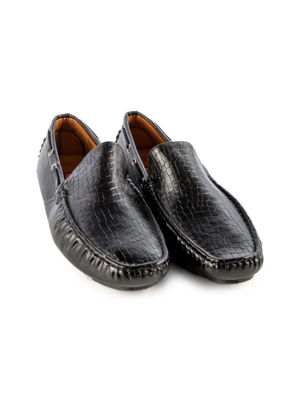 Zano fekete férfi mokaszin