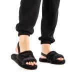 Khali fekete női papucs