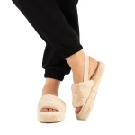 Khali bézs női papucs