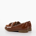 Simy női camel színű műbőr mokaszin