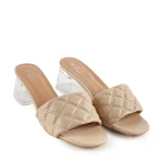 Daveli bézs női papucs