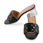 Daveli fekete női papucs