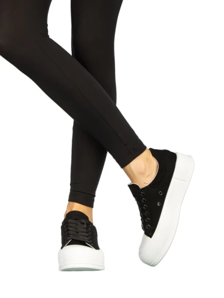 Evelyn fekete női tornacipő