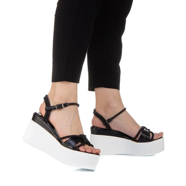 Zephira fekete női szandál