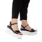 Zephira fekete női szandál