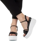 Zephira fekete női szandál