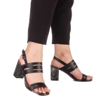 Stelya fekete női szandál