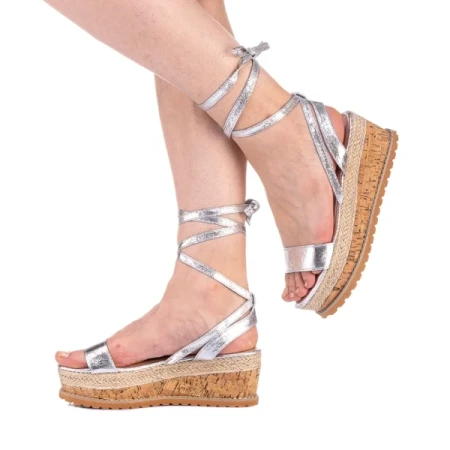Sedia ezüst női szandál