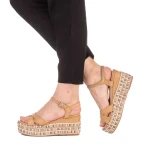 Amija bézs női szandál