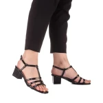 Aziga fekete női szandál