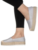 Drina ezüst női espadrile