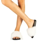 Connie fehér női papucs