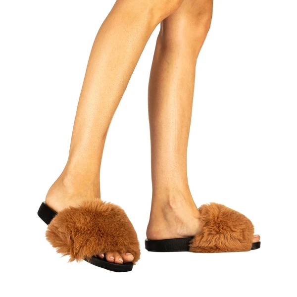 Connie camel női papucs