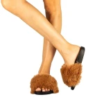 Connie camel női papucs