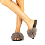 Connie szürke női papucs