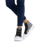 Yania fekete női sportcipő