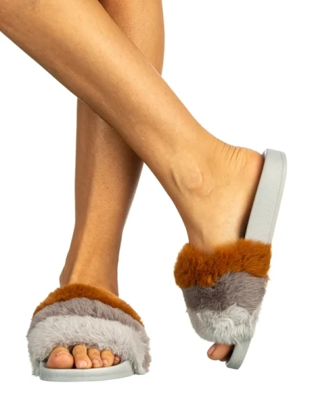 Drima szürke női papucs