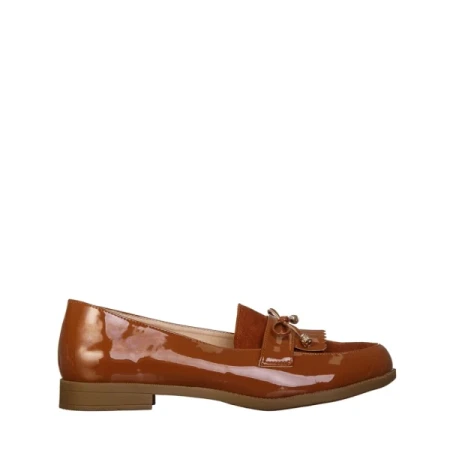 Jevi camel, műbőr női mokaszin